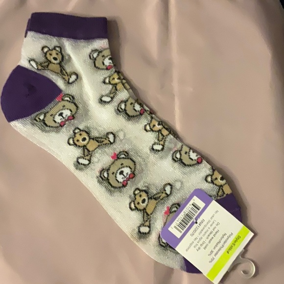 Sheer teddy bear socks - Picture 2 of 3